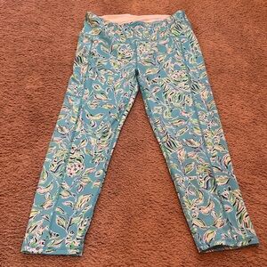 Lilly Pulitzer Luxletic Turquoise Oasis Weekender High Leggings
